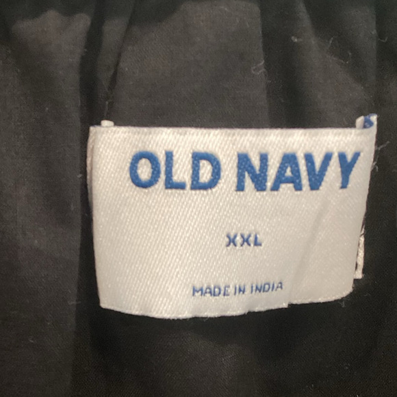 Old Navy Womens Peasant Dress Plus Size XXL Black White Embroidered Resort Boho - Picture 2 of 10